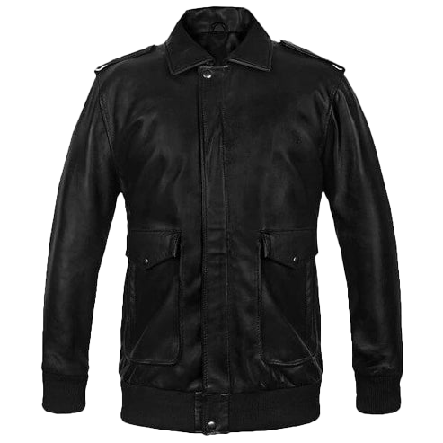 Flight Classic Bomber Leather Jacket