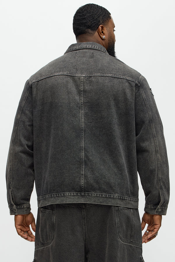 Underground Distressed Trucker Jacket