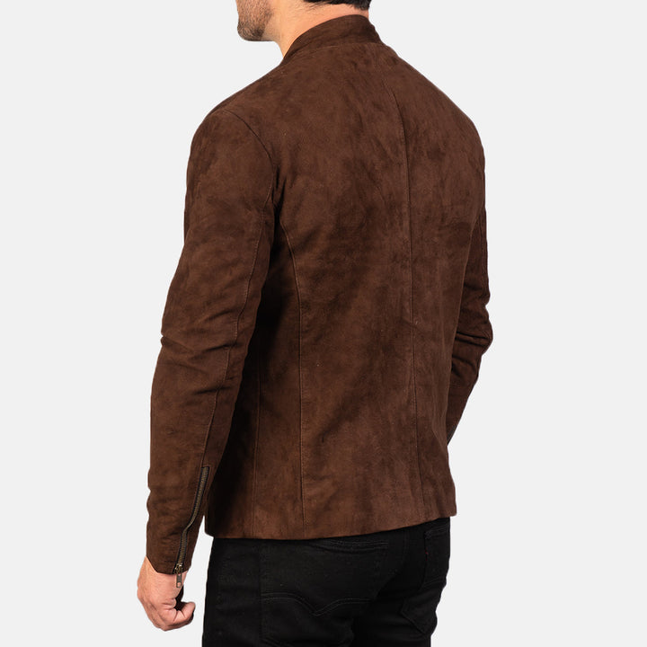 Charcoal Mocha Suede Biker Jacket – Bold Luxury Street Style