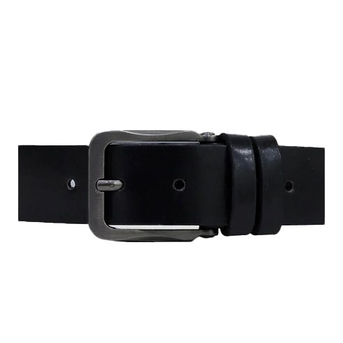 Bravo Bros Men’s Classic Black Leather Belt – Premium & Timeless
