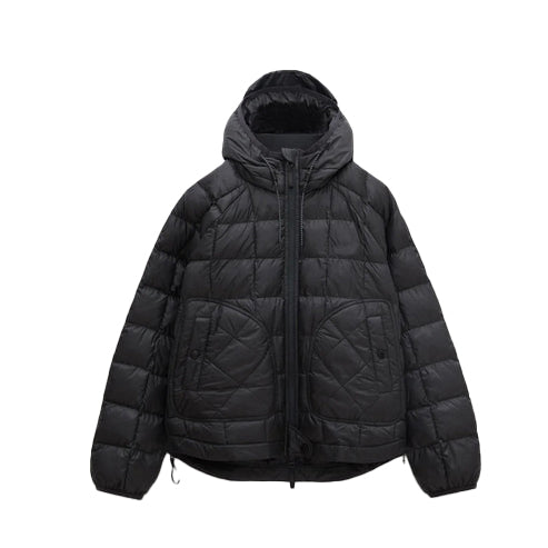 Women’s Black Hooded Puffer Jacket – Warm & Weatherproof
