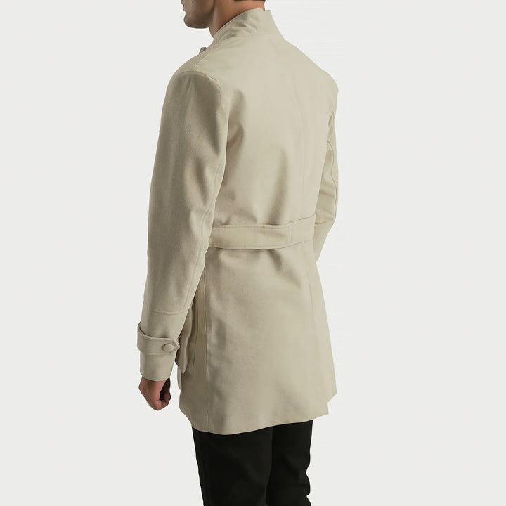 Dolf Off-White Suede Jacket – Clean Luxury Street Style