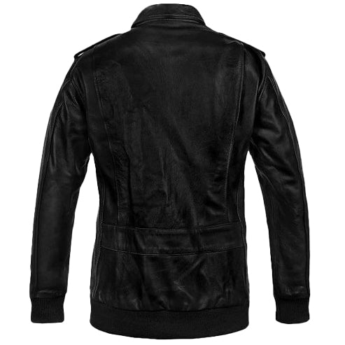 Flight Classic Bomber Leather Jacket