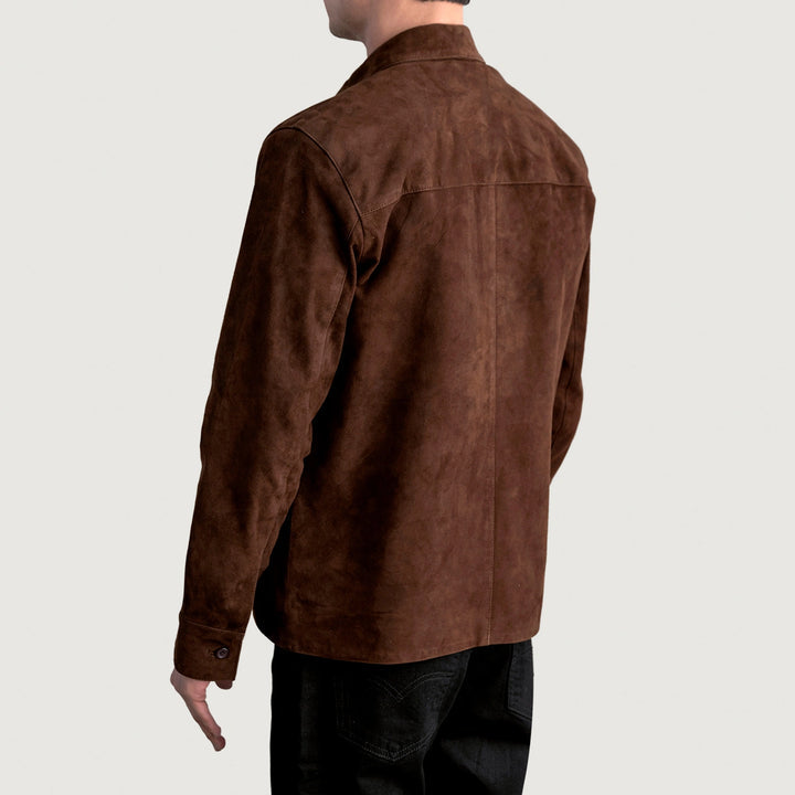 Scout Mocha Suede Leather Shirt – Premium Everyday Style