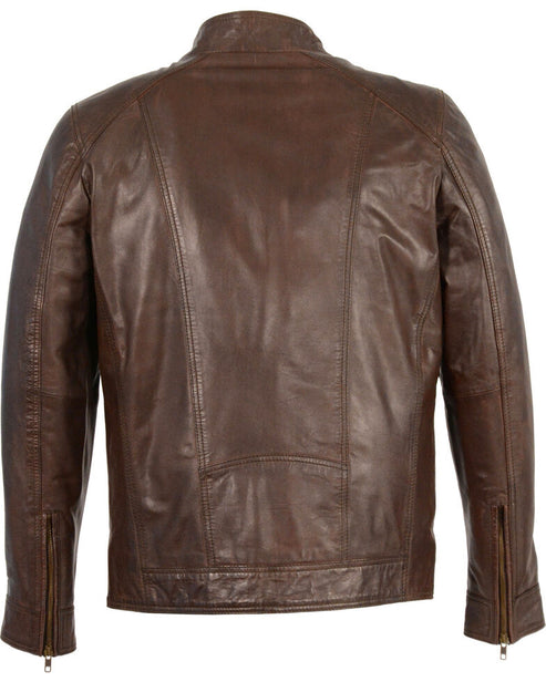 Men’s Sheepskin Moto Leather Jacket – Premium Soft & Durable Style