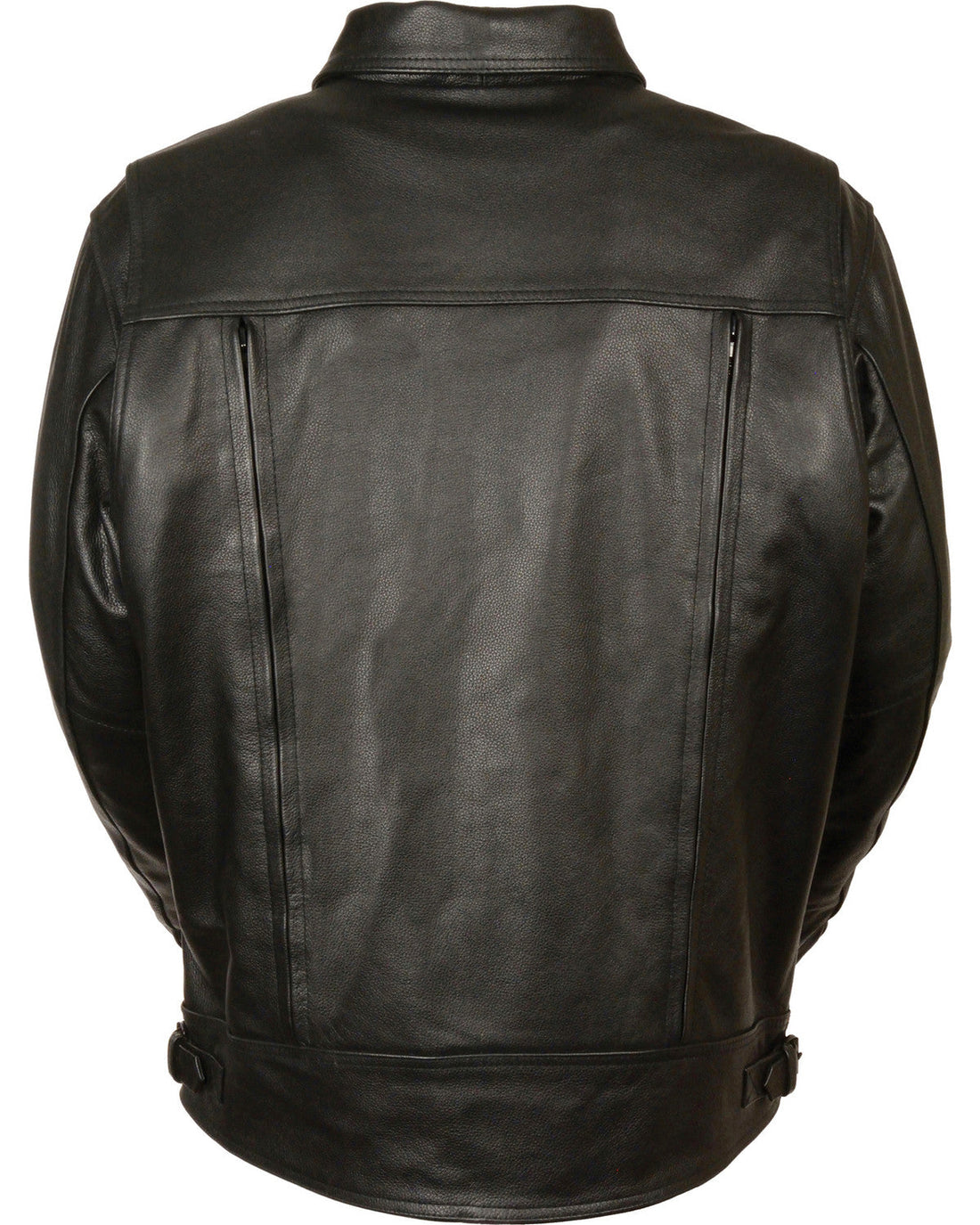 Men’s Premium Utility Cruiser Leather Jacket with Vented Pockets