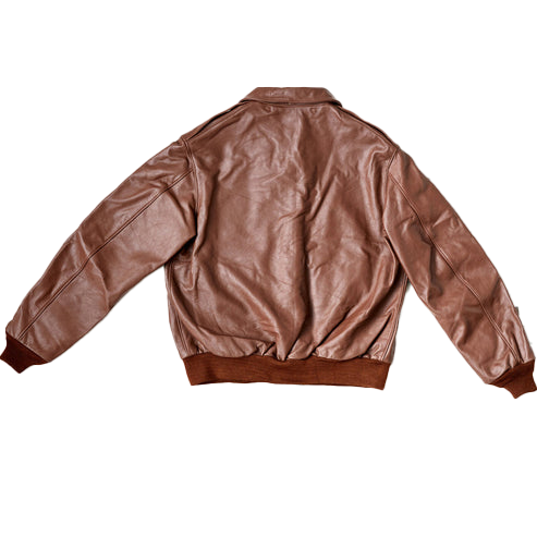 Men’s Lambskin Brown A2 Leather Bomber Jacket
