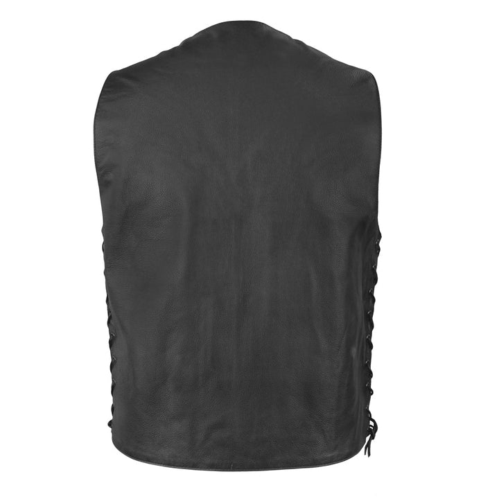 Gun Slinger Men’s Western Leather Motorcycle Vest