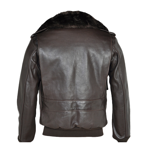 Men's Brown RAF A2 Cowhide Leather Flight Jacket - Classic Aviator Style