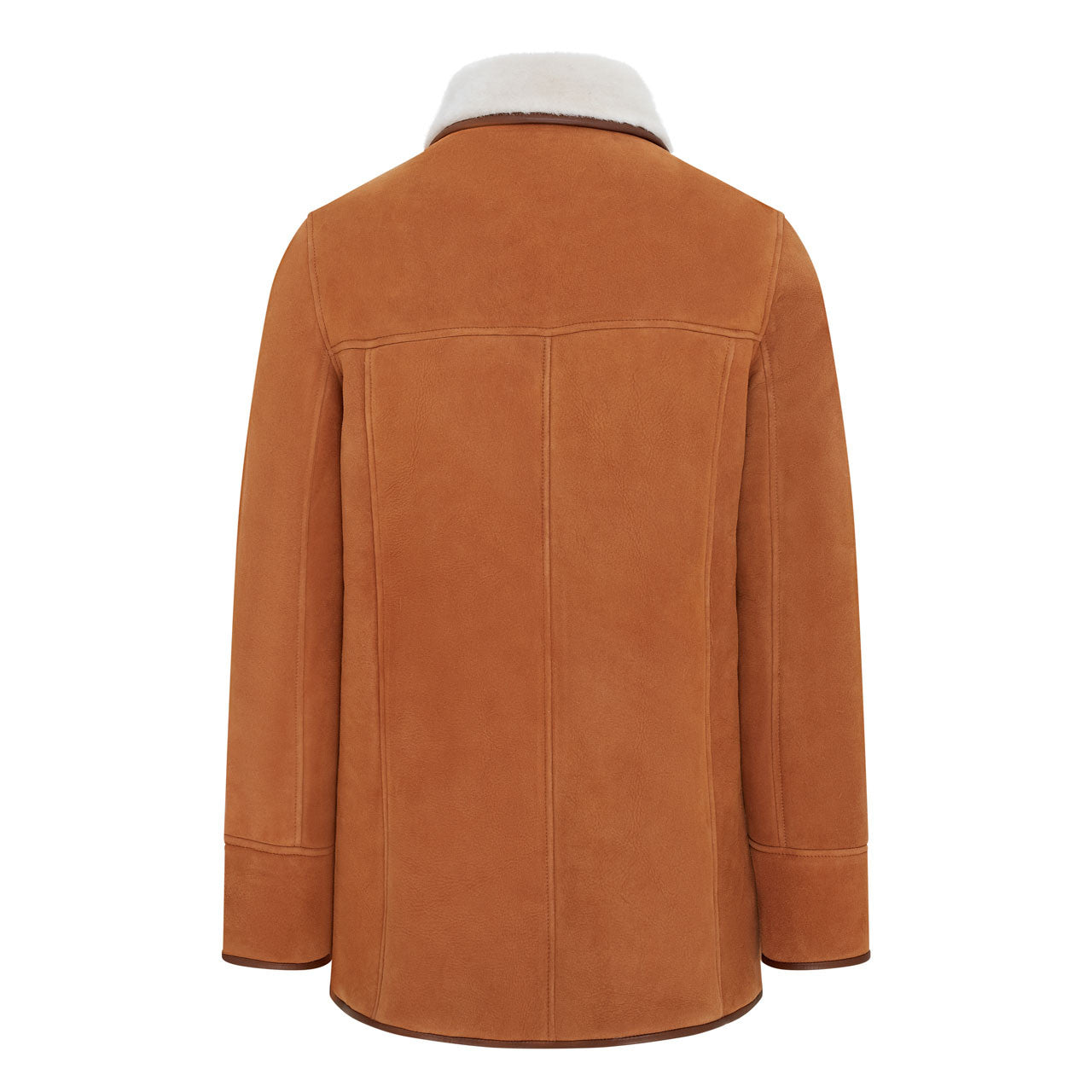 Women’s Tan Sheepskin Shearling Peacoat – Bravo Bros Winter Luxury