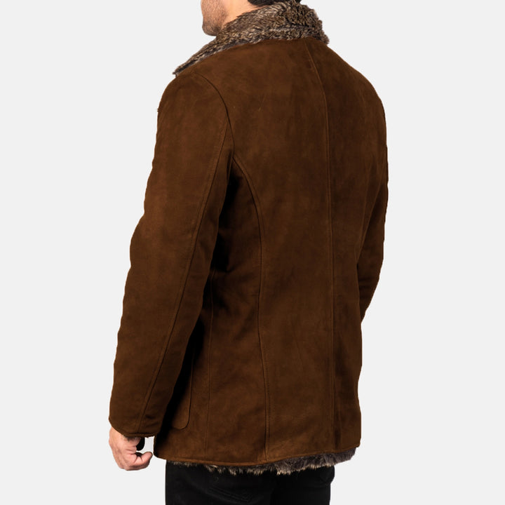 Bravo Bros. Furlong Brown Suede Leather Coat – Timeless Luxury Outerwear