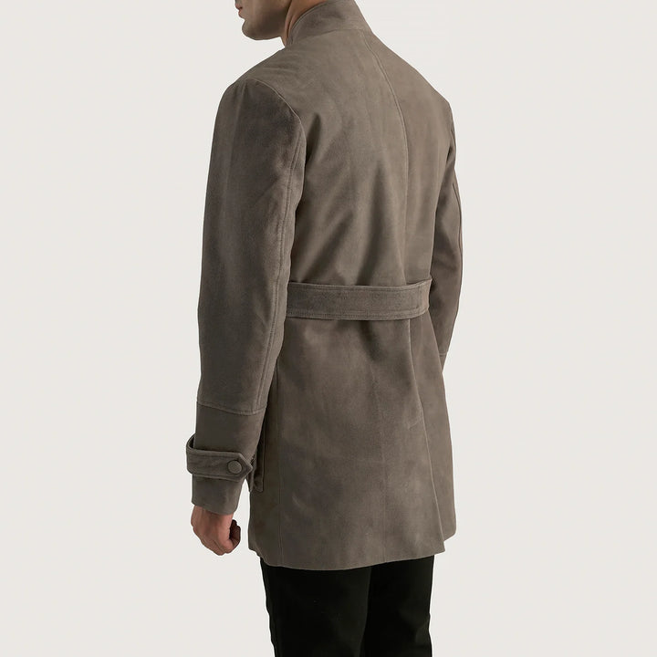 Bravo Bros. Dolf Grey Suede Jacket – Modern Luxury Casual Wear
