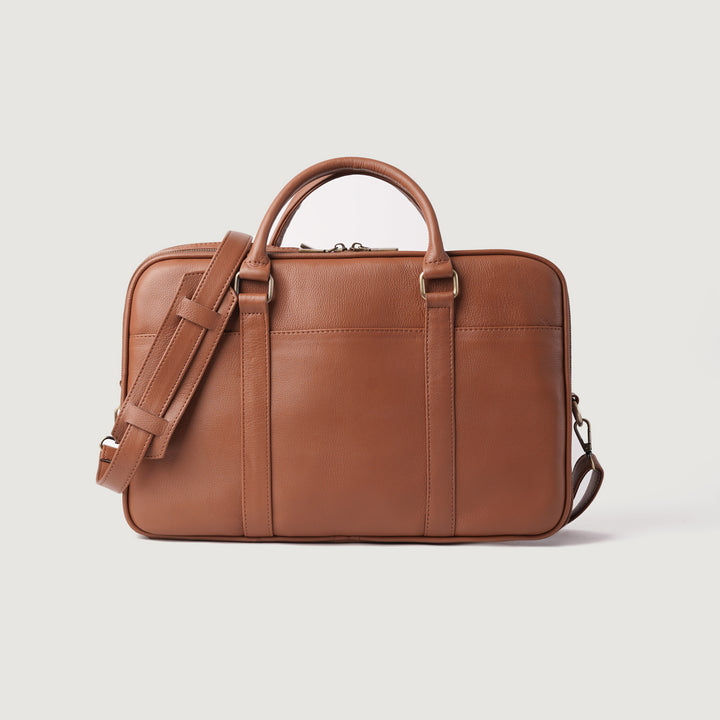 Preston Brown Leather Briefcase