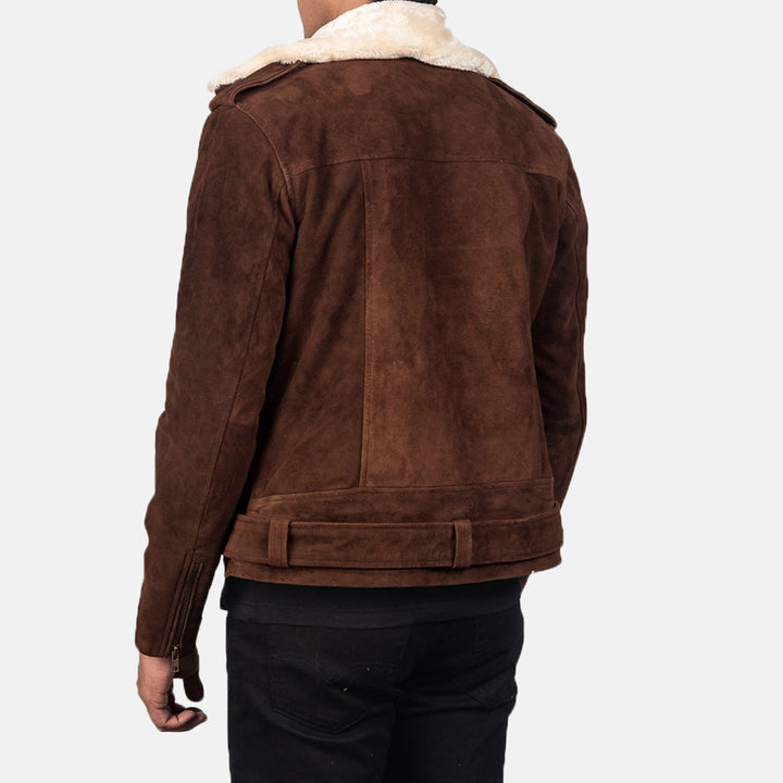 Bravo Bros. Furton Mocha Suede Biker Jacket – Bold Luxury Moto Style