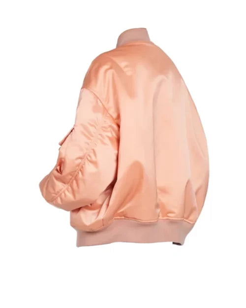 Women’s Oversize Leather Bomber Jacket – Trendy & Comfortable
