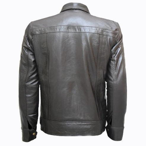 Men’s Brown Zipper Leather Jacket – Top-Notch Style