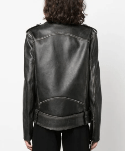 Bravo Bros Women’s Distressed Black Vintage Leather Jacket