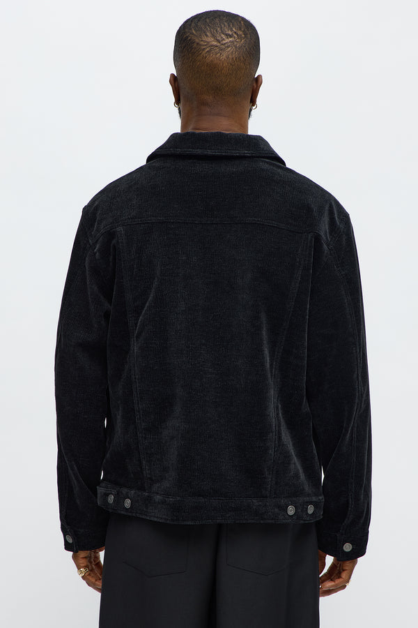 Textured Heathered Velvet Trucker Jacket