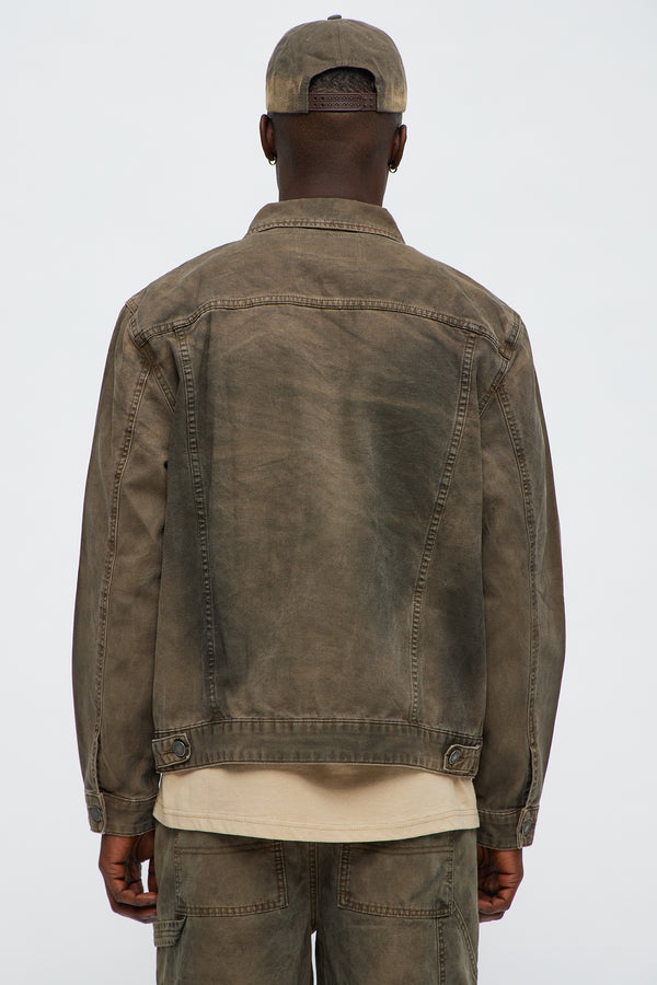Worn Wild Distressed Trucker Jacket