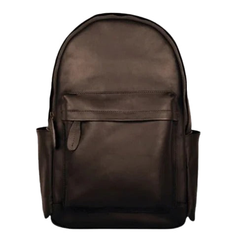 Bravo Bros Men’s Dark Brown Leather Backpack – Stylish & Durable