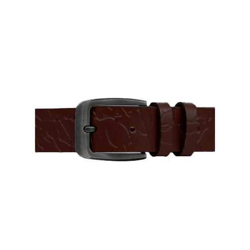 Bravo Bros Men’s Red Crocodile-Textured Leather Belt – Premium & Stylish