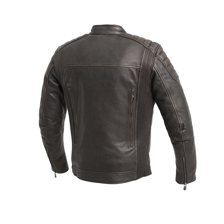 Crusader Men’s Motorcycle Leather Jacket