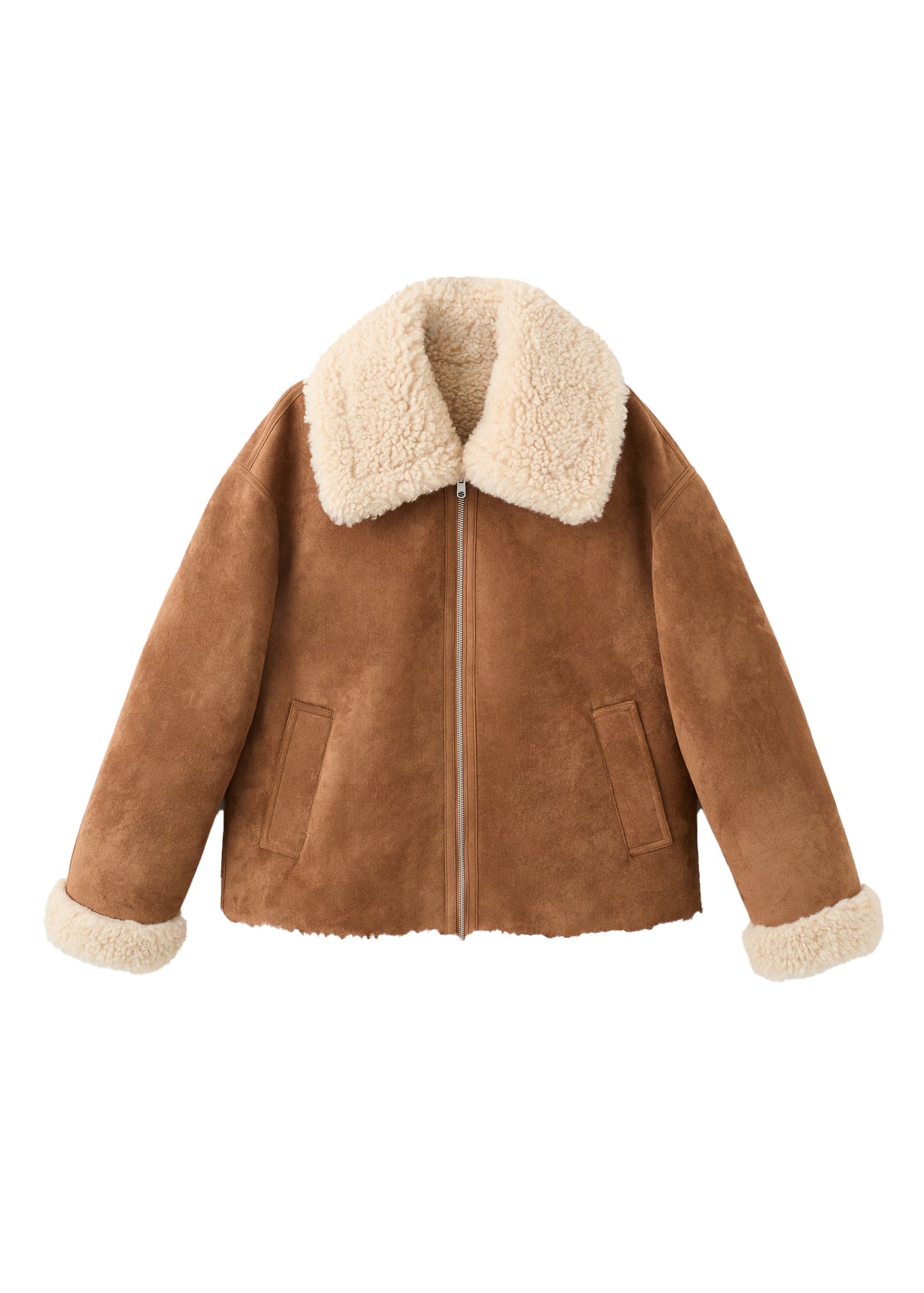 Women’s Double-Sided Shearling Jacket – Cozy & Reversible by Bravo Bros