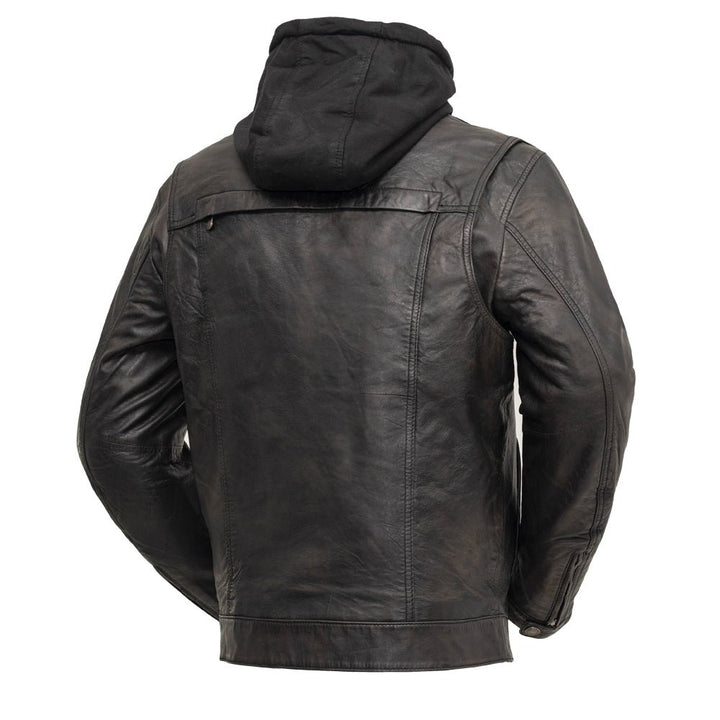 Vendetta Men’s Classic Motorcycle Leather Jacket