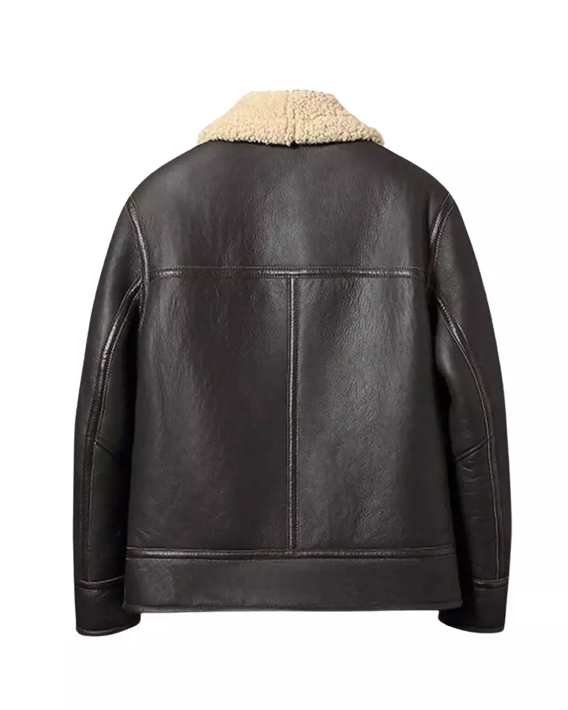 Women B3 RAF Aviator Shearling Leather Jacket