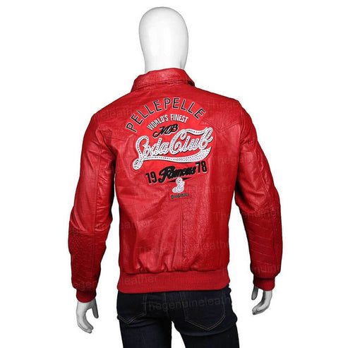 1978 Soda Club Red Leather Jacket