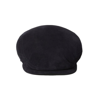 Bravo Bros Men’s Black Driver Goat Leather Cap – Premium & Stylish