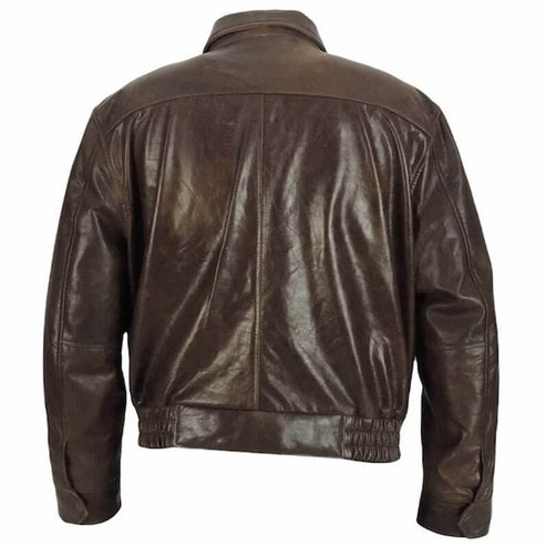 A2 Flight Aviator Military Bomber Leather Jacket
