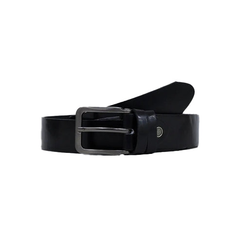 Bravo Bros Men’s Classic Black Leather Belt – Premium & Timeless