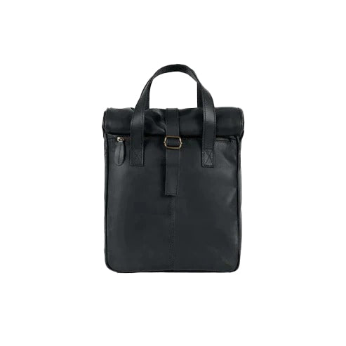 Bravo Bros Men’s Premium Black Genuine Leather Backpack – Durable & Stylish