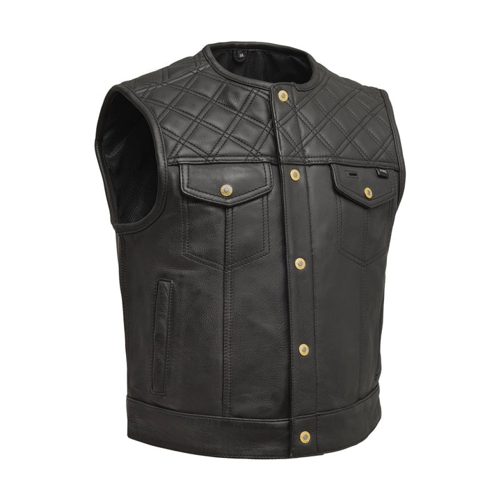 Shell Shock Men’s Limited Edition Motorcycle Leather Vest