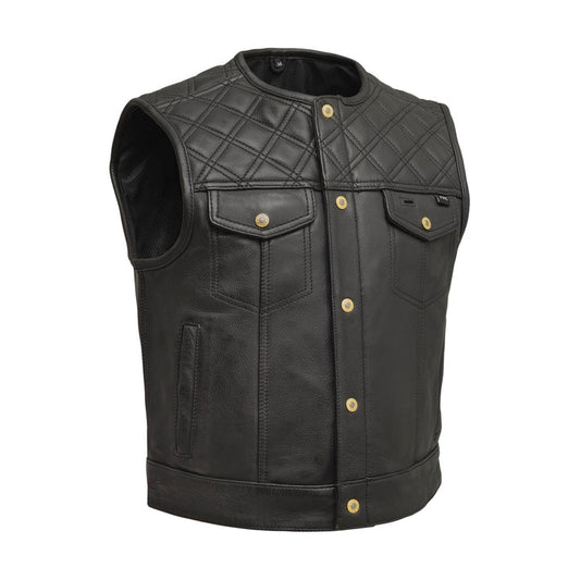 Shell Shock Men’s Limited Edition Motorcycle Leather Vest