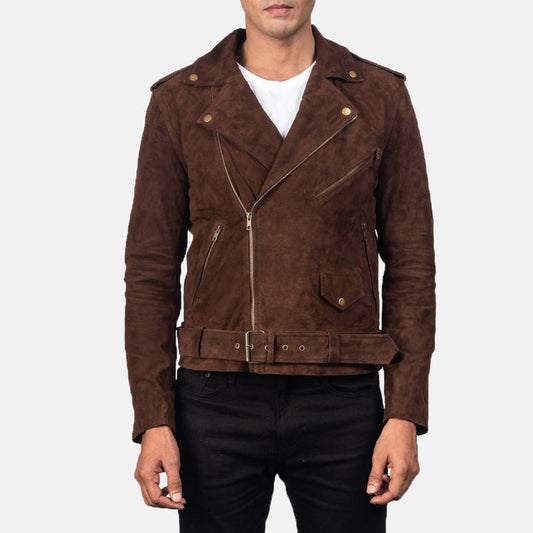 Allaric Alley Mocha Suede Biker Jacket – Urban Luxury Moto Style