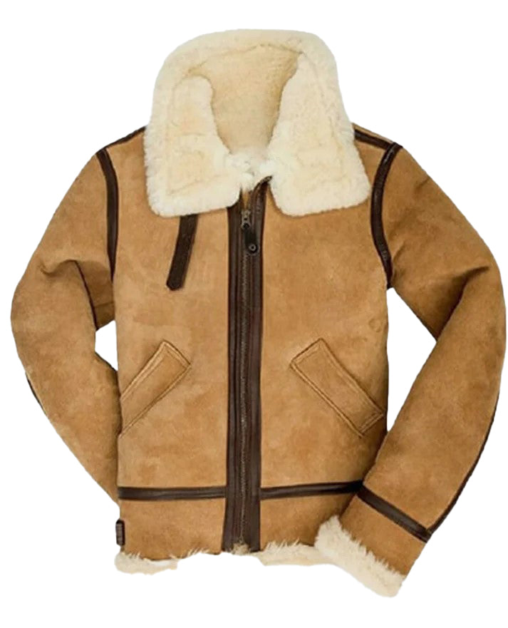 Women’s B3 Bomber Suede Leather Shearling Jacket – Bravo Bros