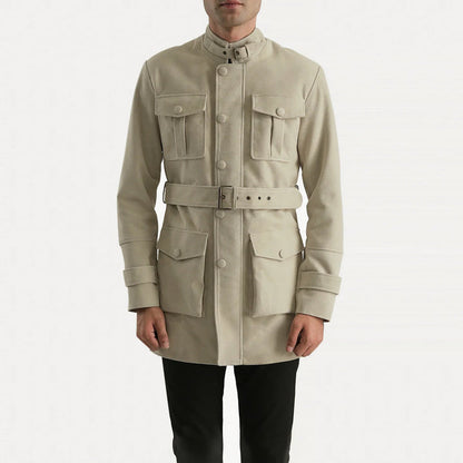 Dolf Off-White Suede Jacket – Clean Luxury Street Style
