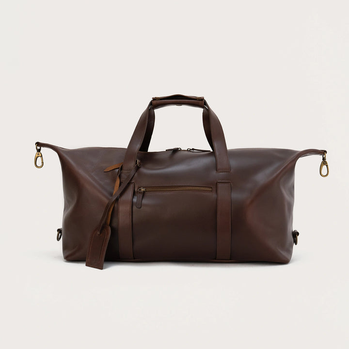 Dale Vintage Brown Leather Travel Duffle Bag