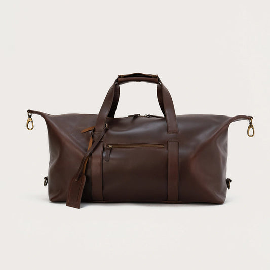 Dale Vintage Brown Leather Travel Duffle Bag