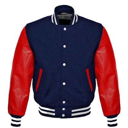 Men’s Black & Yellow Baseball Varsity Jacket – Classic College Style
