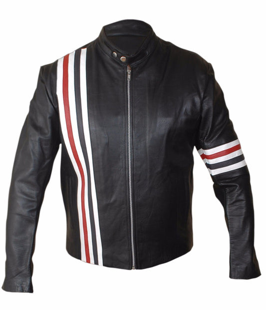 Captain America Easy Rider Motorcycle Leather Jacket – Iconic Biker Style by Bravo Bros