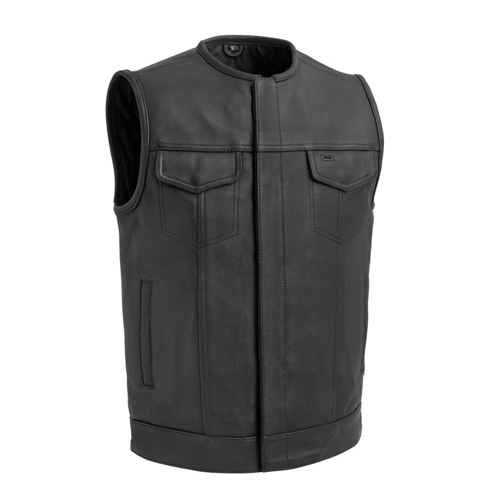 Highside Men’s Leather Motorcycle Vest