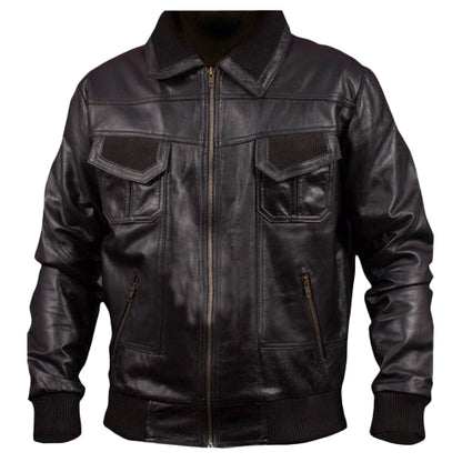 American Bomber Premium Leather Jacket for Men
