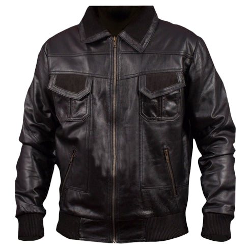 American Bomber Premium Leather Jacket for Men