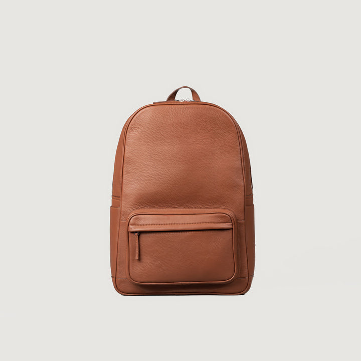Philos Brown Leather Backpack