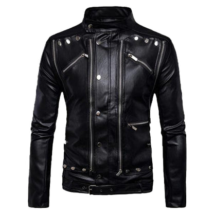 Men’s Classic Leather Fashion Jacket – Timeless & Modern