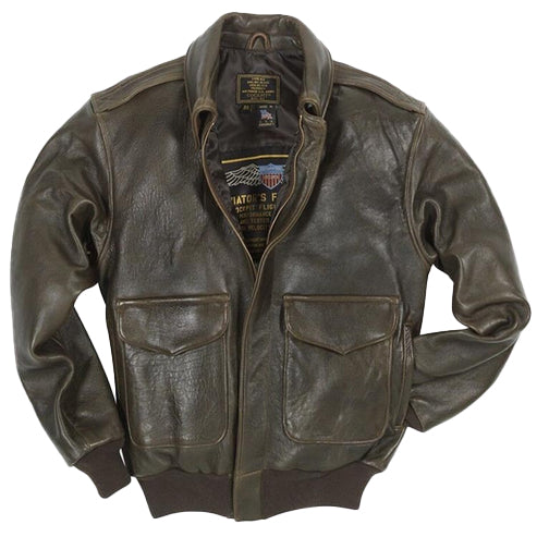 100 Mission A-2 Pilot Leather Flight Bomber Jacket