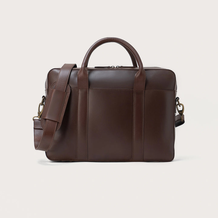 Captain Vintage Brown Leather Briefcase